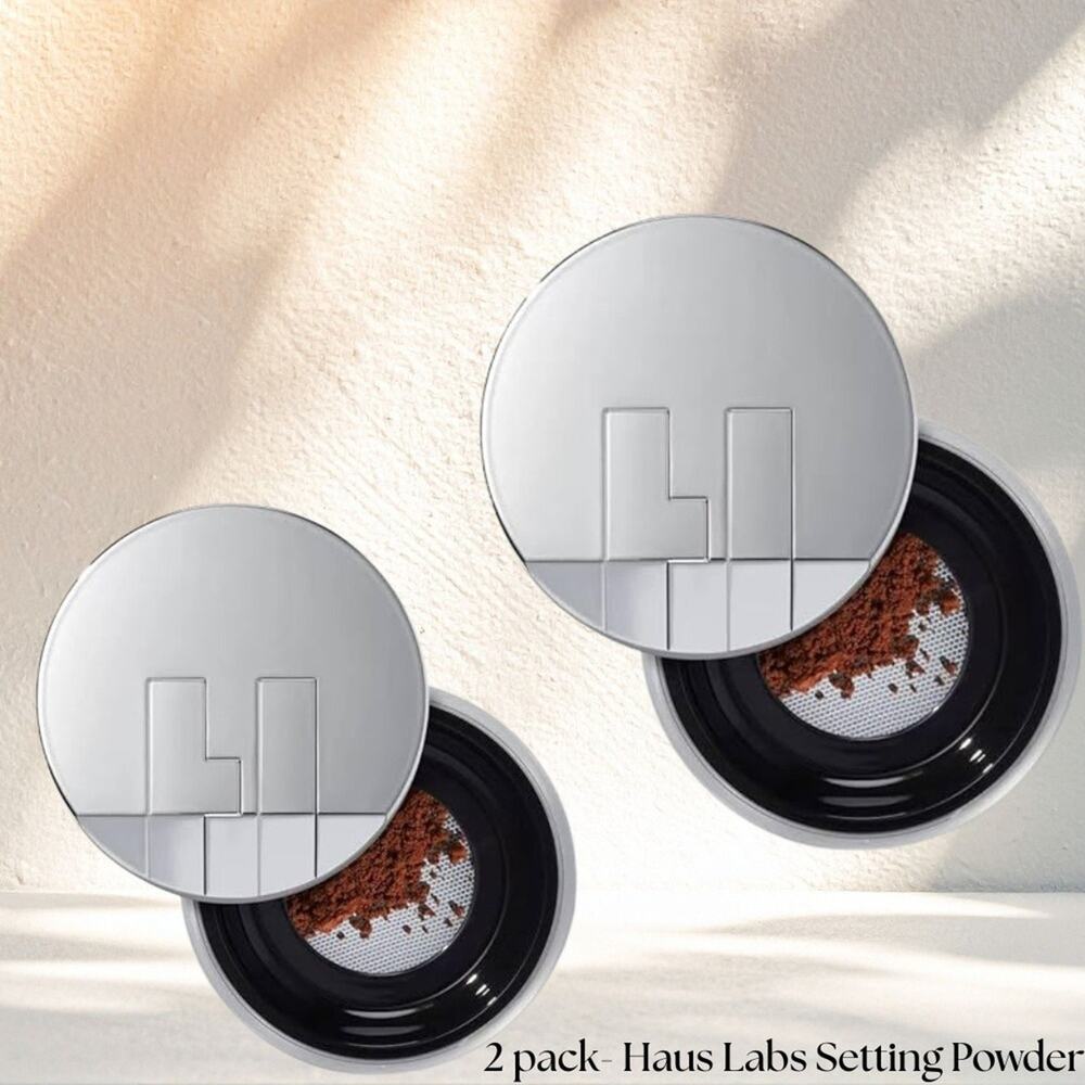 2 Pack "Cocoa" Haus Labs By Lady Gaga Bio Blurring Loose Setting Powder